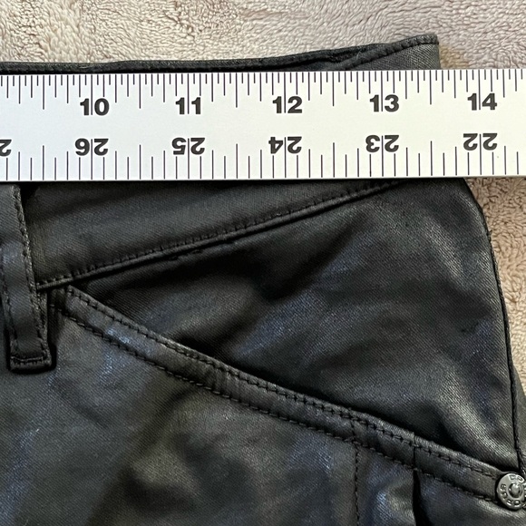 Opus Emily Refined Coated Black Jeans Skinny Fit Size Euro 36 US 6 Chic Moto - Picture 14 of 16